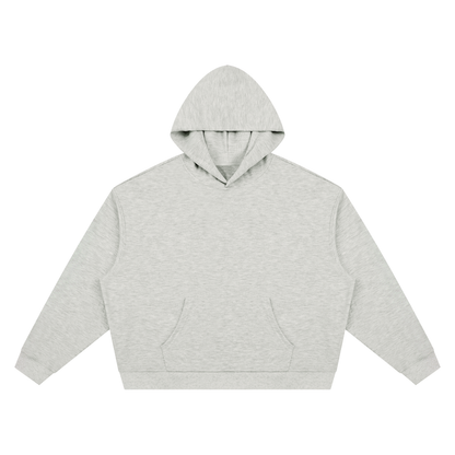 Unisex Waffle Boxy Hoodie in oat gray