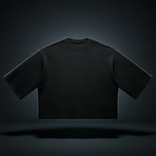 Unisex Waffle Boxy T-Shirt, view 1