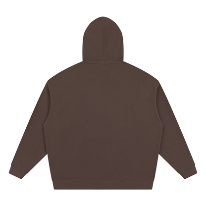 Unisex Waffle Hoodie in coffee, alternate angle