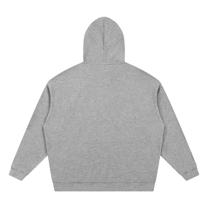 Unisex Waffle Hoodie in flower gray, alternate angle