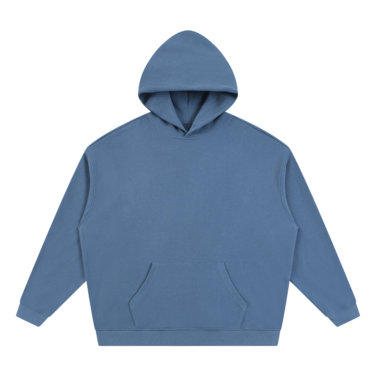 Unisex Waffle Hoodie in jeans blue