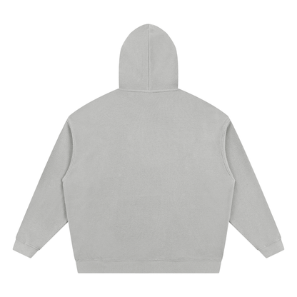 Unisex Waffle Hoodie in light gray, alternate angle