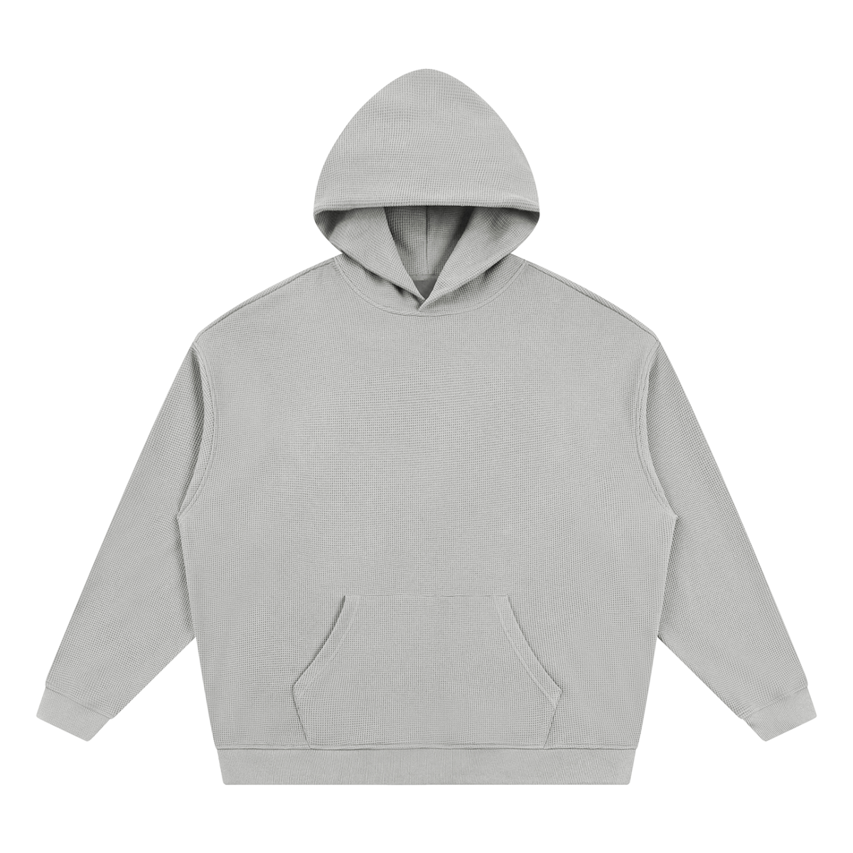 Unisex Waffle Hoodie in light gray