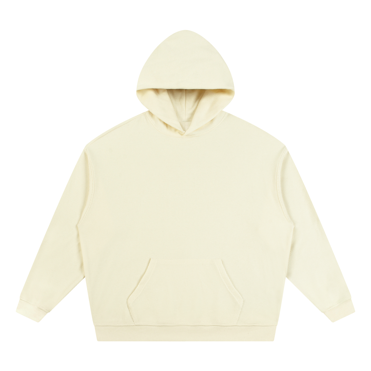 Unisex Waffle Hoodie in mild apricot