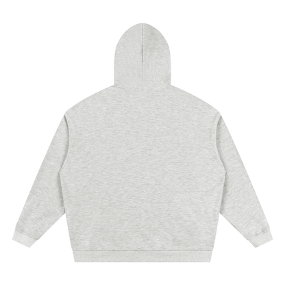 Unisex Waffle Hoodie in oat gray, alternate angle