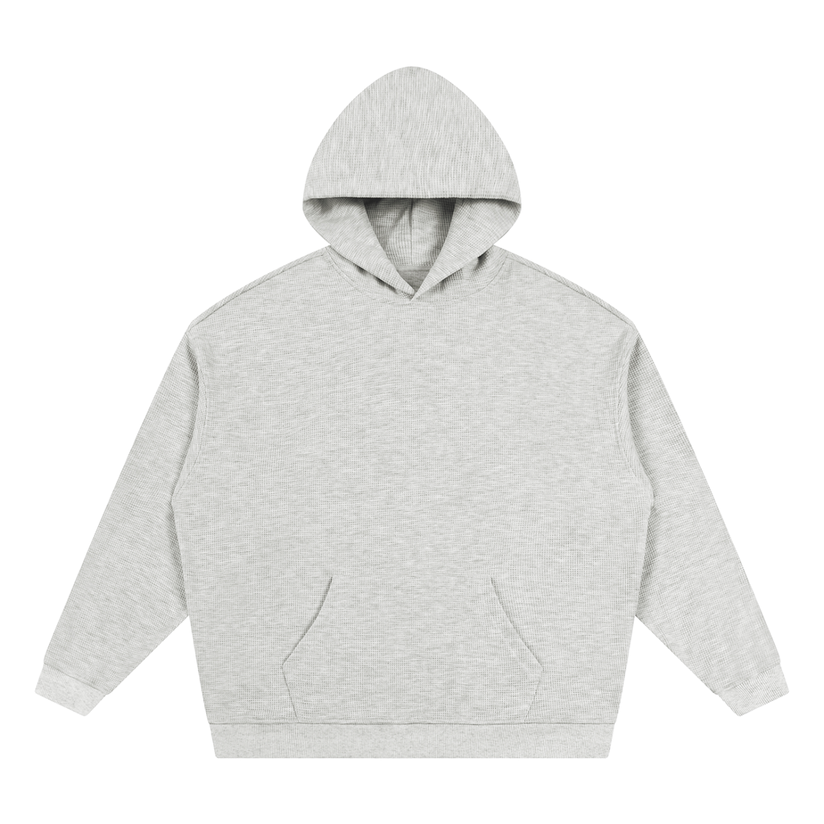 Unisex Waffle Hoodie in oat gray