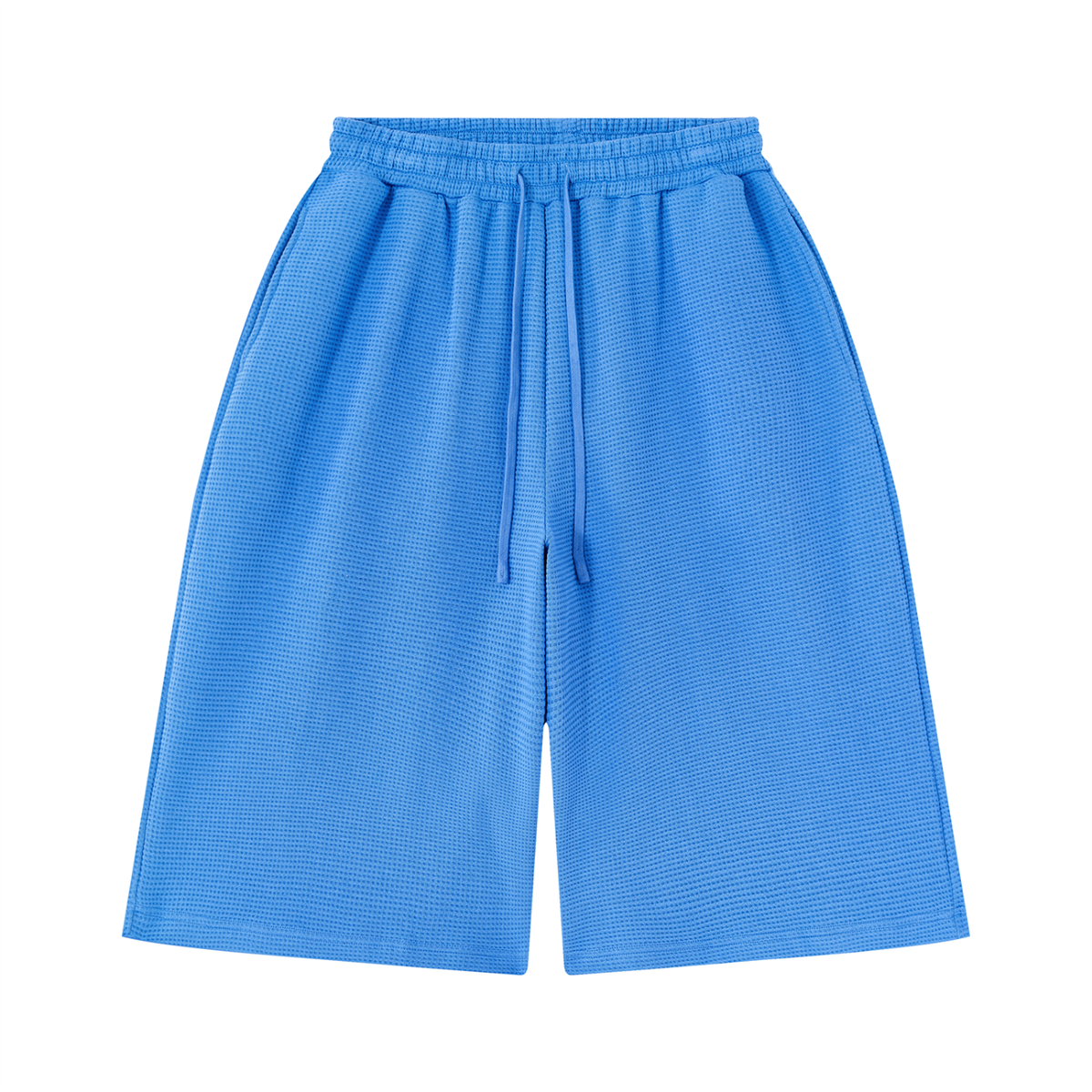 Unisex Waffle Shorts in colourful blue
