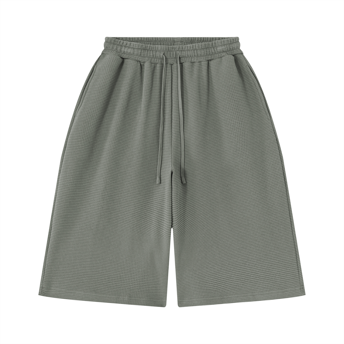 Unisex Waffle Shorts in gray