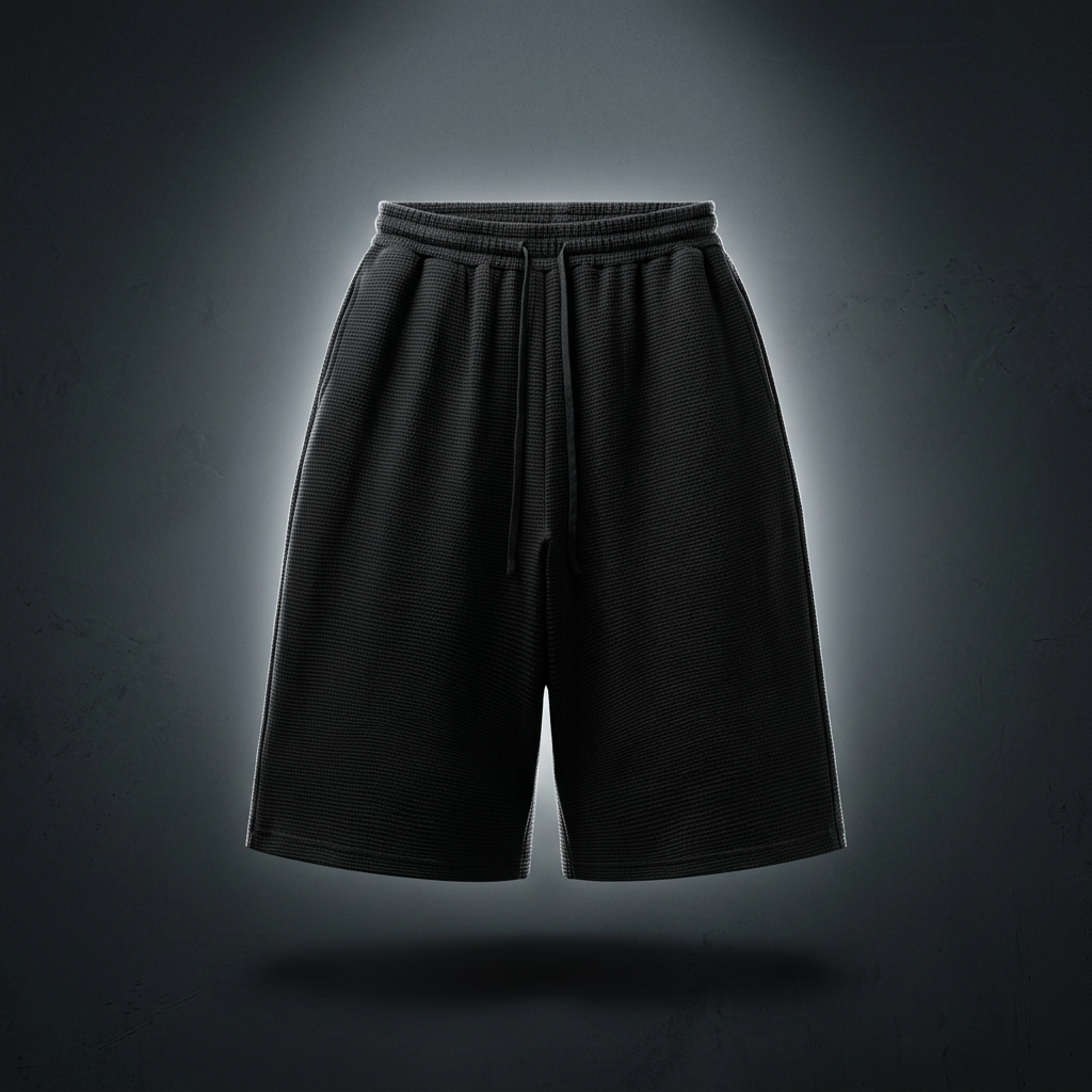 Unisex Waffle Shorts, view 1