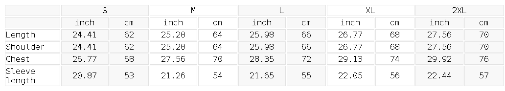 Size chart for the Unisex Waffle Tree Camo Boxy Hoodie