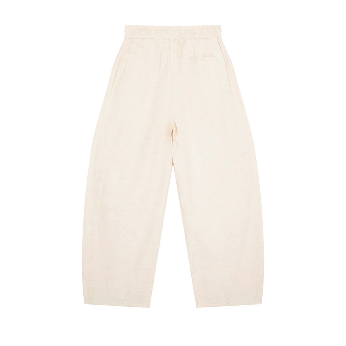 Unisex Wide Leg Drawstring Pants in mild apricot, alternate angle