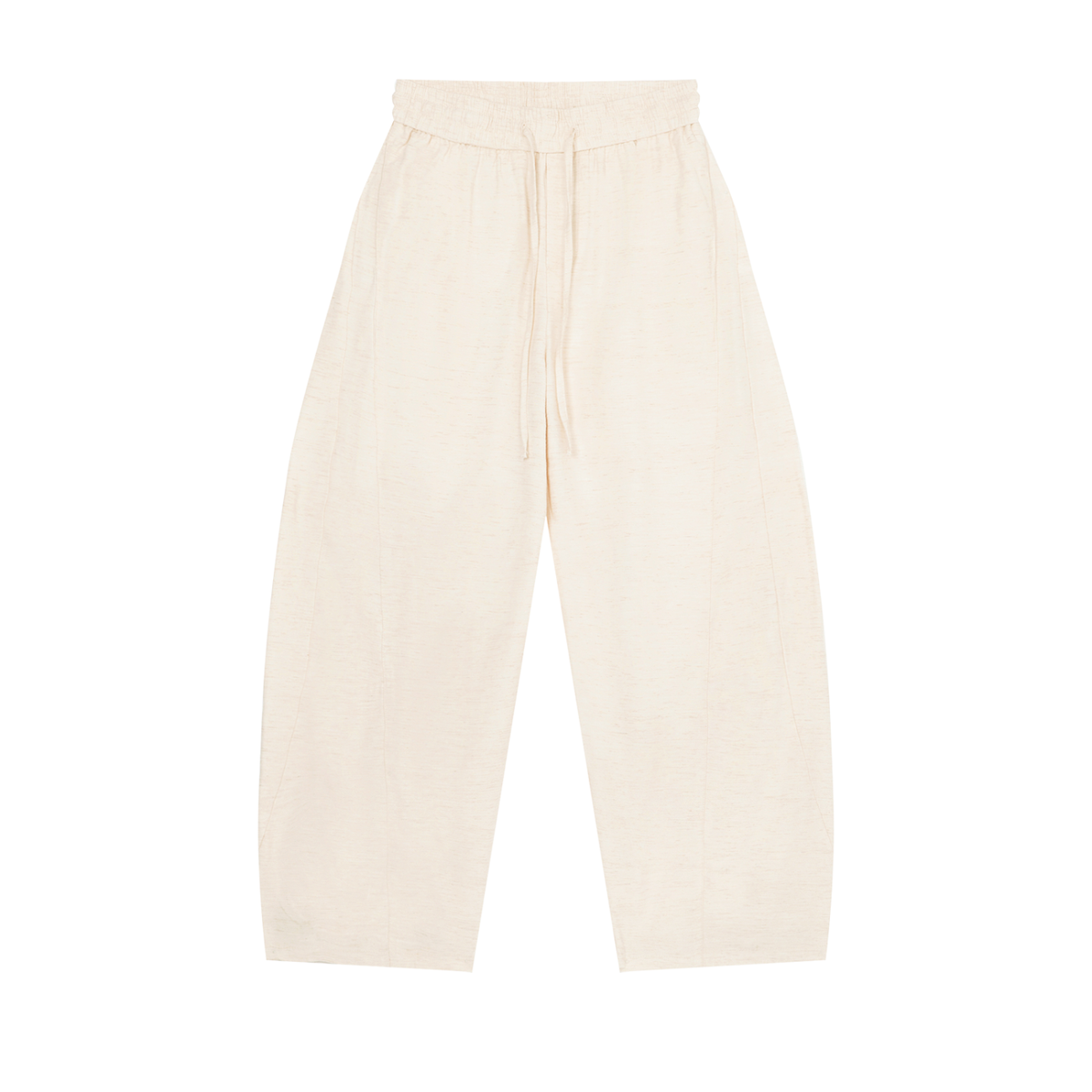 Unisex Wide Leg Drawstring Pants in mild apricot