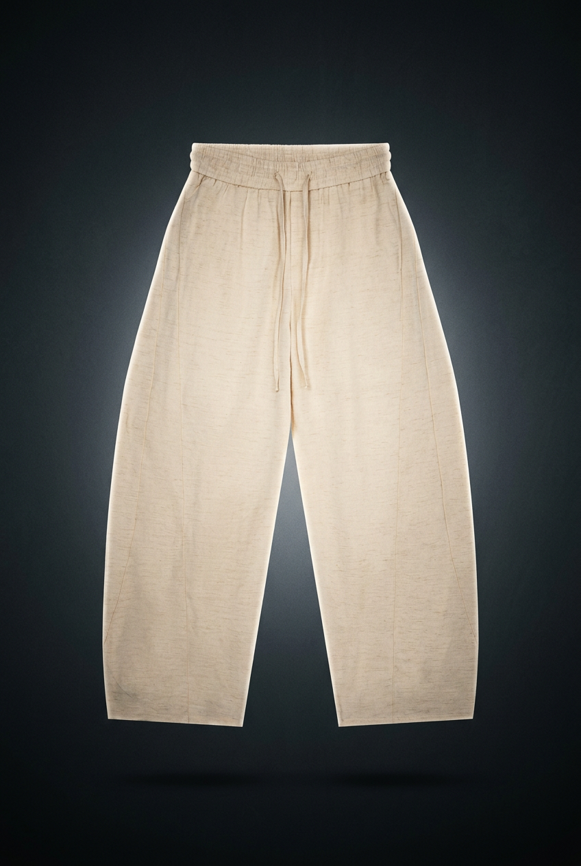 Unisex Wide Leg Drawstring Pants