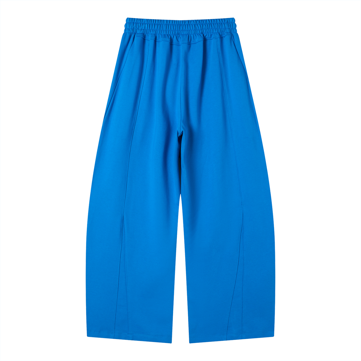 Unisex Wide Leg Panel Sweatpants in colorful blue, alternate angle