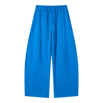 Unisex Wide Leg Panel Sweatpants in colorful blue
