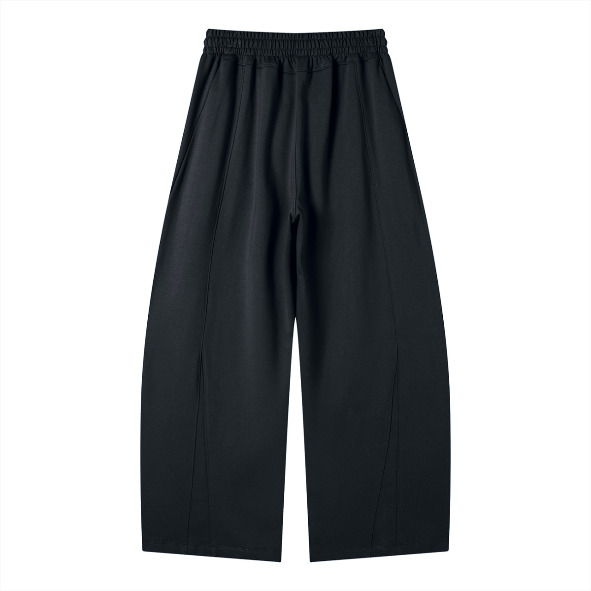 Unisex Wide Leg Panel Sweatpants in navy blue, alternate angle