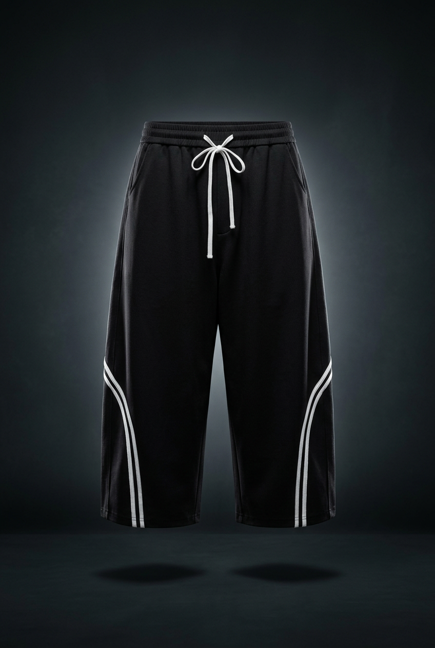 Unisex Wide Leg Piping Sweatpants
