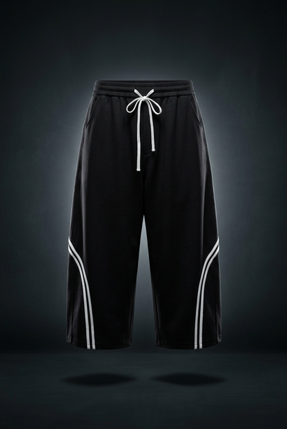 Unisex Wide Leg Piping Sweatpants