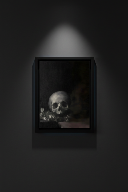 Vanitas in Bloom, fine art paper print