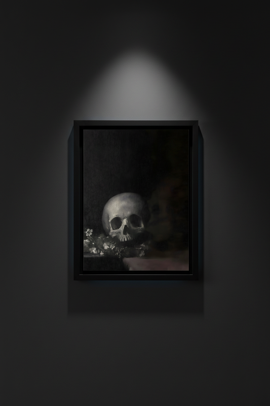 Vanitas in Bloom, fine art paper print