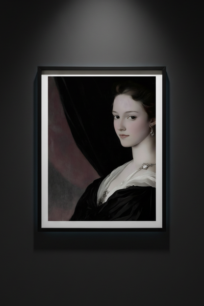 Veiled in Shadow, fine art paper print