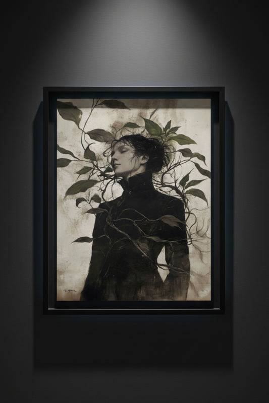 Vines Around Her, art print