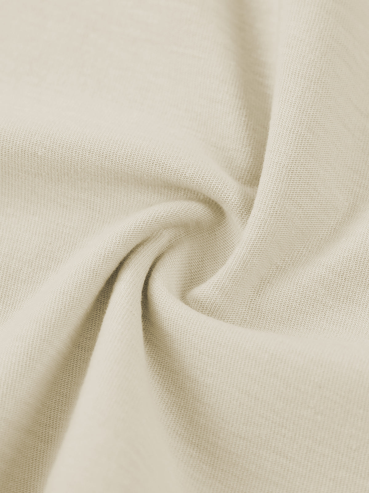 Close-up of the soft twisted 100 percent cotton knit fabric used for the boxy vintage wash t-shirt