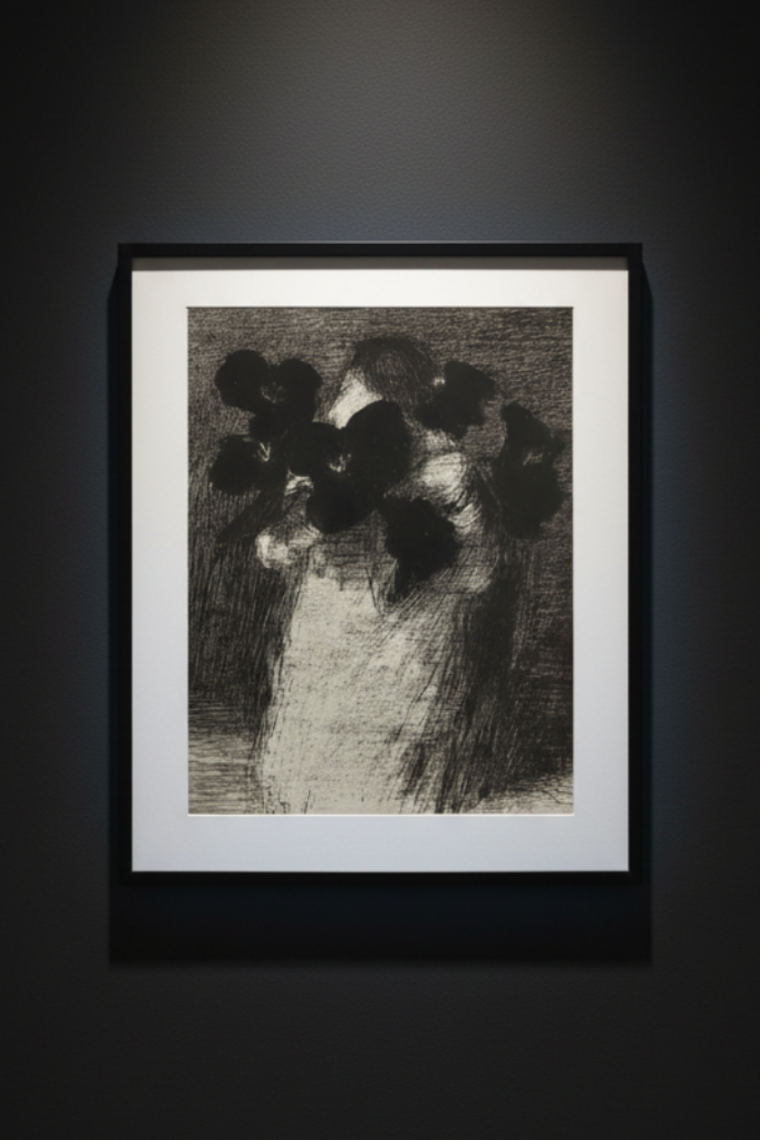 Where the Flowers Remember gothic ghost floral fine art artwork