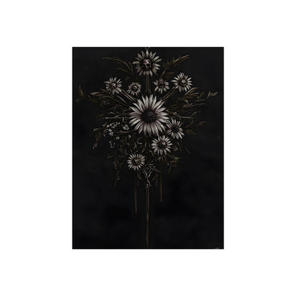 White Daisies After Dark, art print, view 4