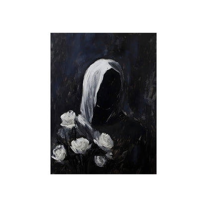 White Roses Beneath the Veil, art print, view 3
