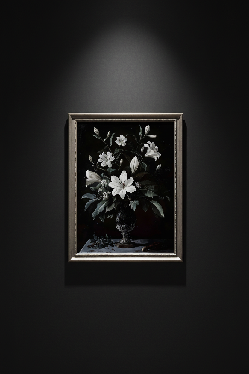 Withered Grace | Botanical Fine Art Paper Print artwork image