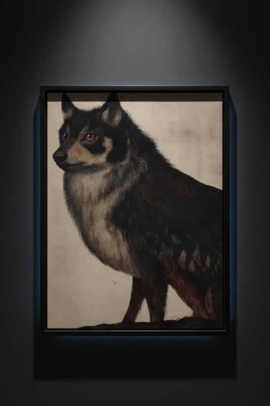 Wolf in Amber, art print