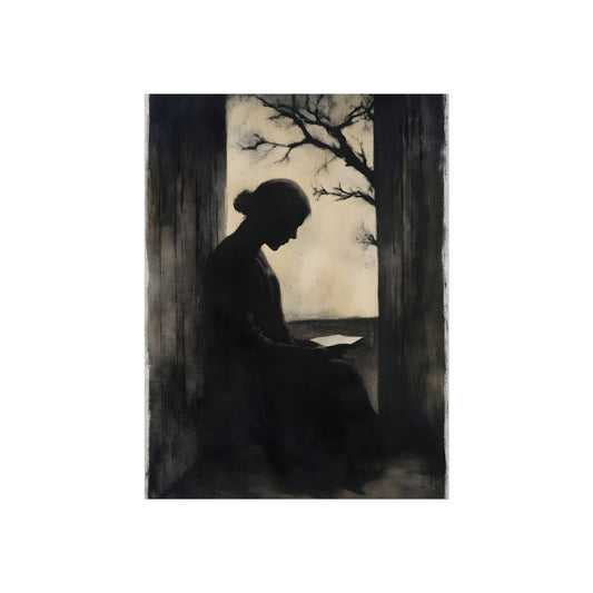 Woman Between the Pillars, art print, view 2