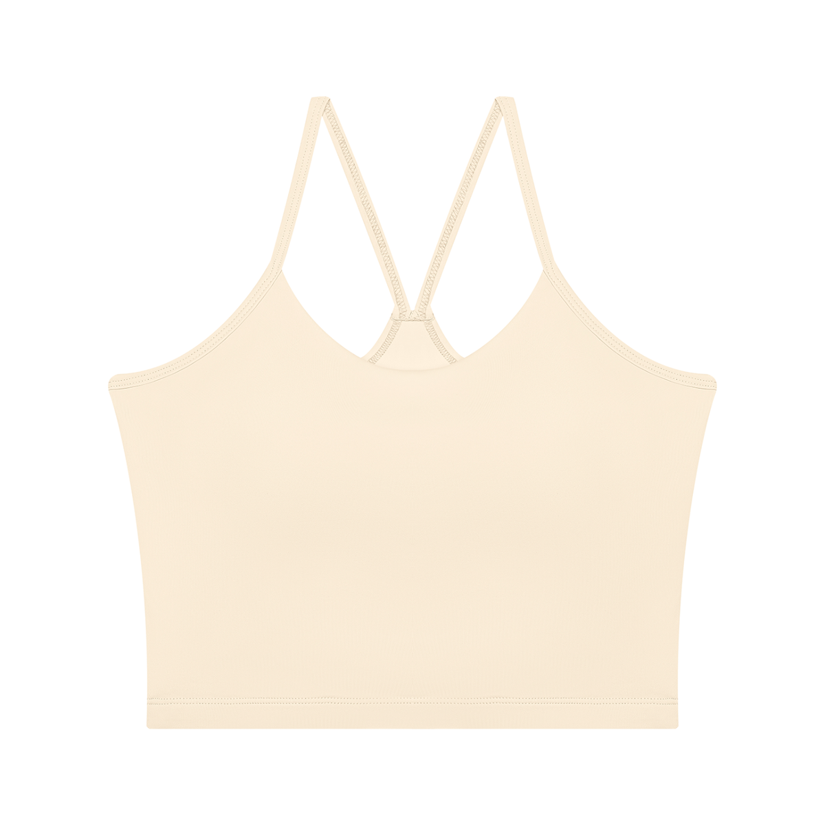 Women's 2-Piece Layered Yoga T-Shirt in apricot