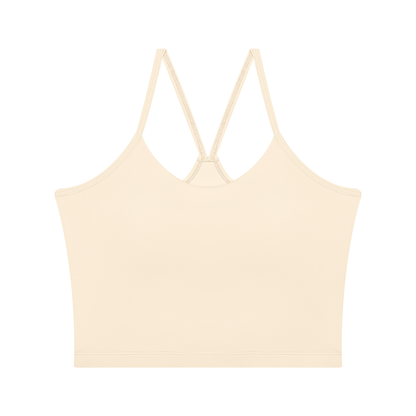 Women's 2-Piece Layered Yoga T-Shirt in apricot