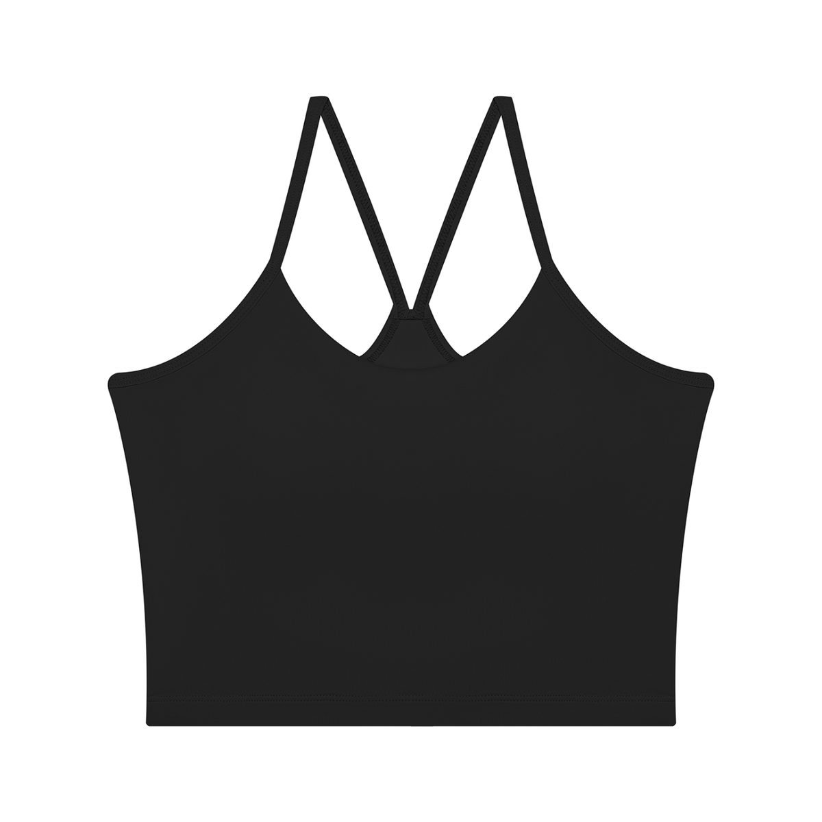 Women's 2-Piece Layered Yoga T-Shirt in black