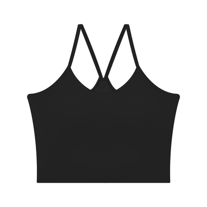 Women's 2-Piece Layered Yoga T-Shirt in black