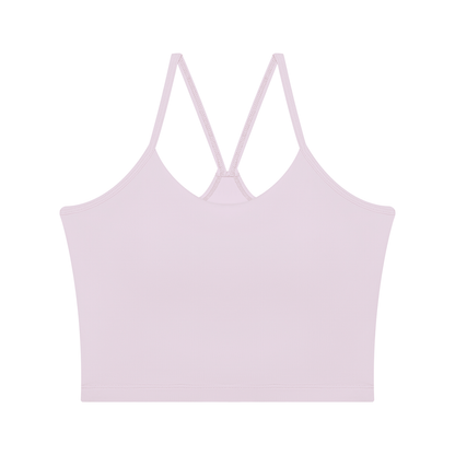 Women's 2-Piece Layered Yoga T-Shirt in light purple