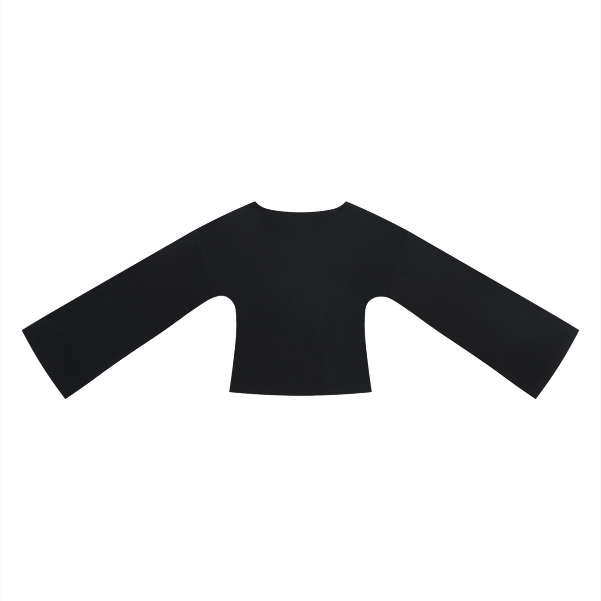 Women's Bell Sleeve T-Shirt in black, alternate angle