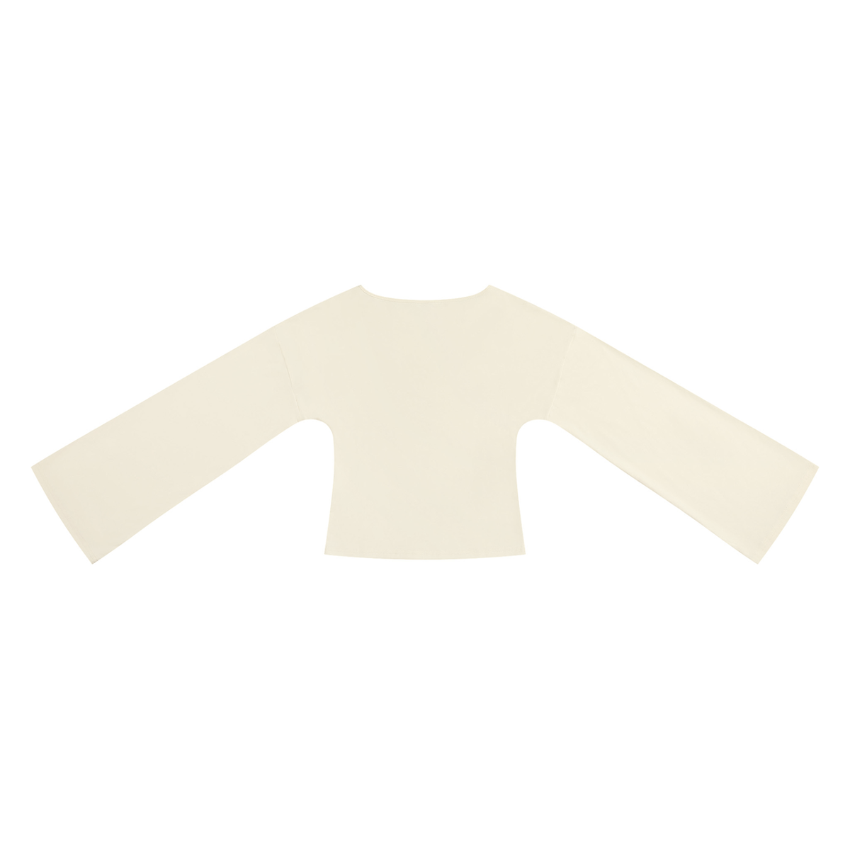 Women's Bell Sleeve T-Shirt in light apricot, alternate angle