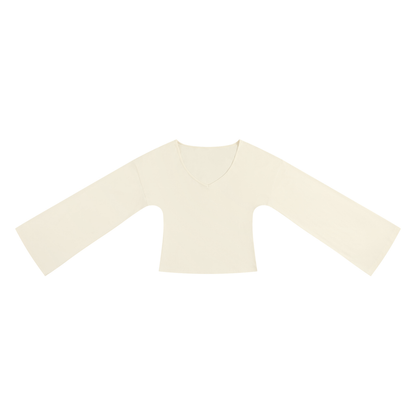 Women's Bell Sleeve T-Shirt in light apricot