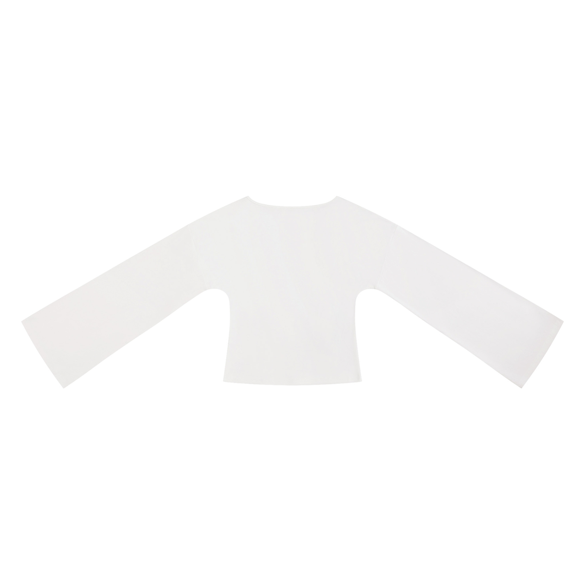Women's Bell Sleeve T-Shirt in white, alternate angle