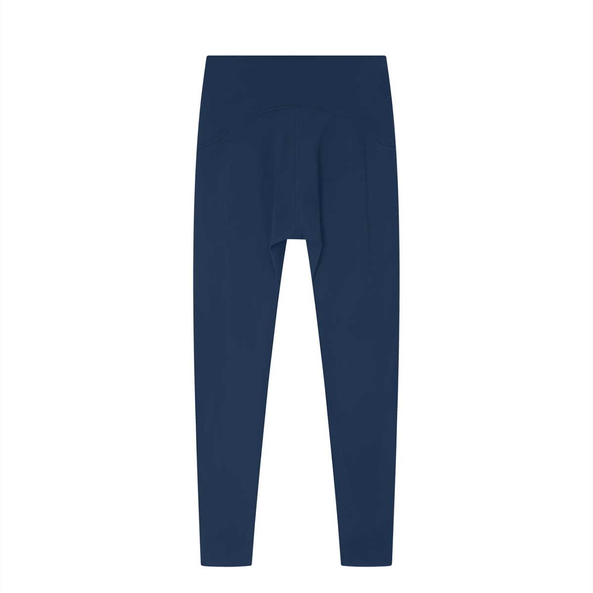 Women's Bodycon Ankle-Length Leggings in navy blue, alternate angle