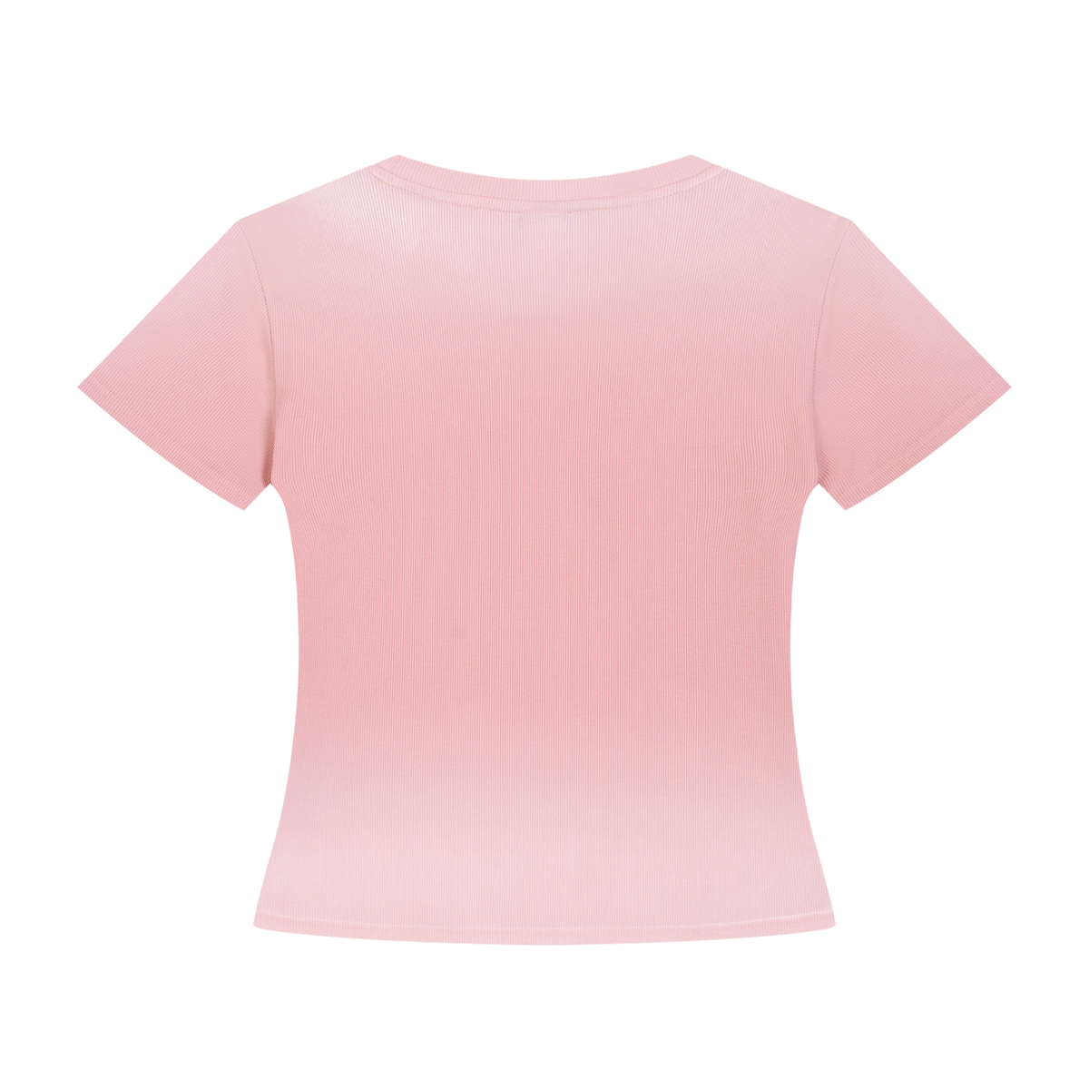 Women's Bodycon Sunfade Washed T-Shirt in pink, alternate angle