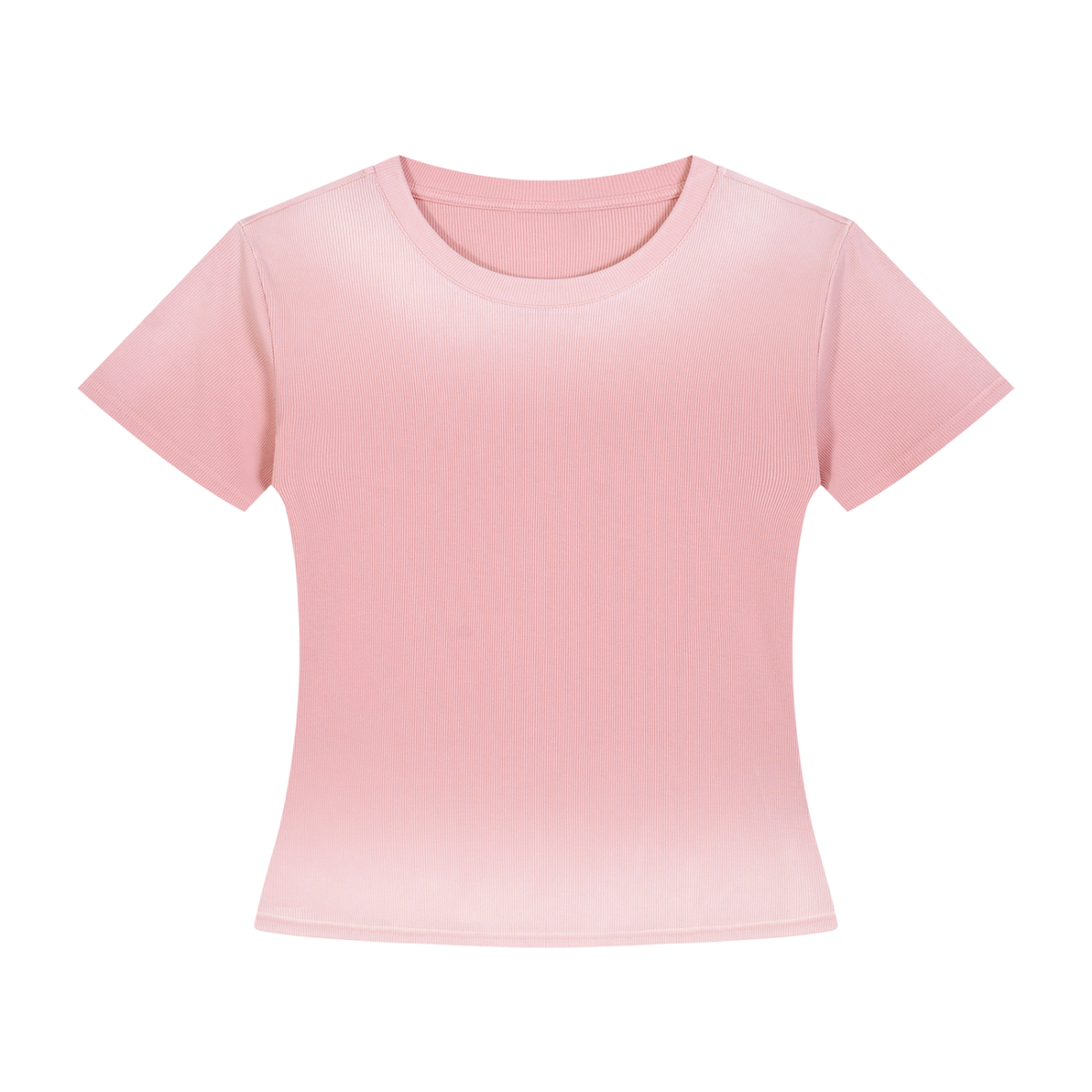 Women's Bodycon Sunfade Washed T-Shirt in pink