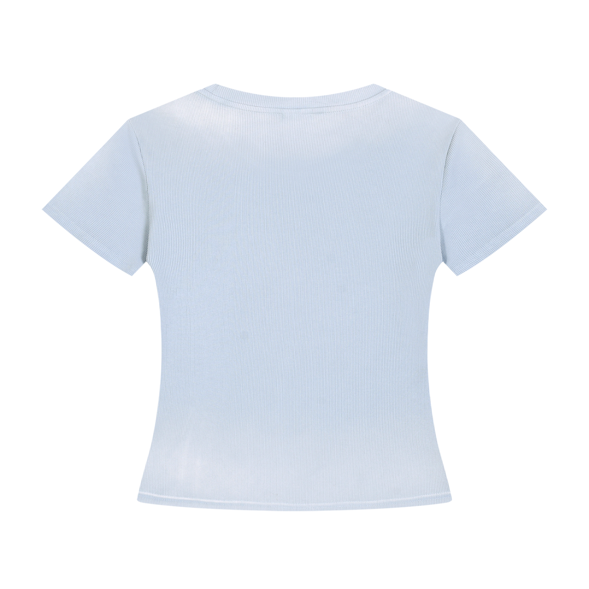 Women's Bodycon Sunfade Washed T-Shirt in sky blue, alternate angle