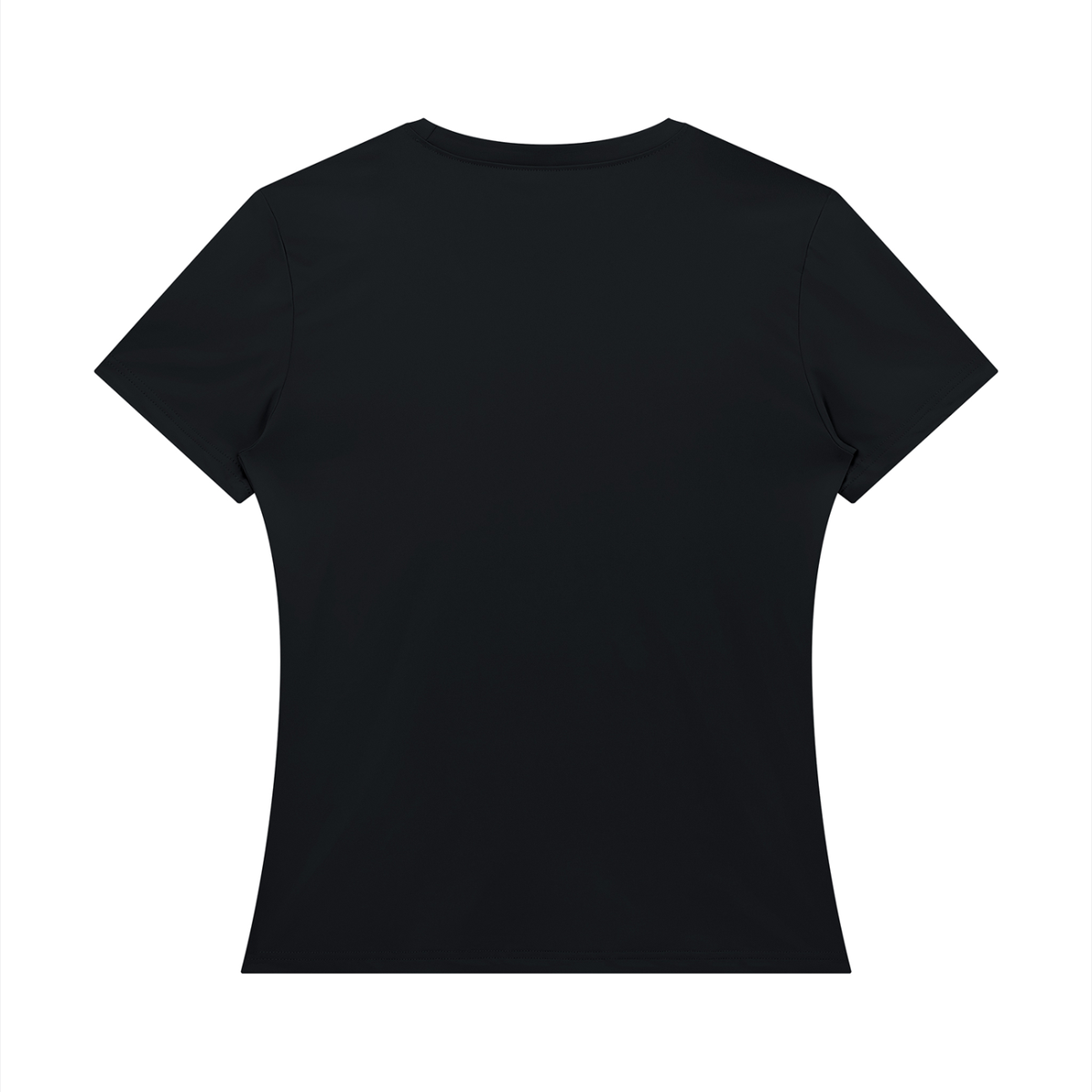 Women's Bodycon T-Shirt in black, alternate angle