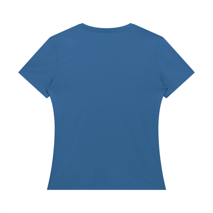 Women's Bodycon T-Shirt in navy blue, alternate angle