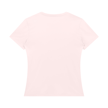 Women's Bodycon T-Shirt in pink, alternate angle
