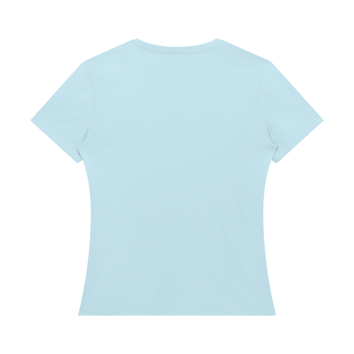 Women's Bodycon T-Shirt in sky blue, alternate angle